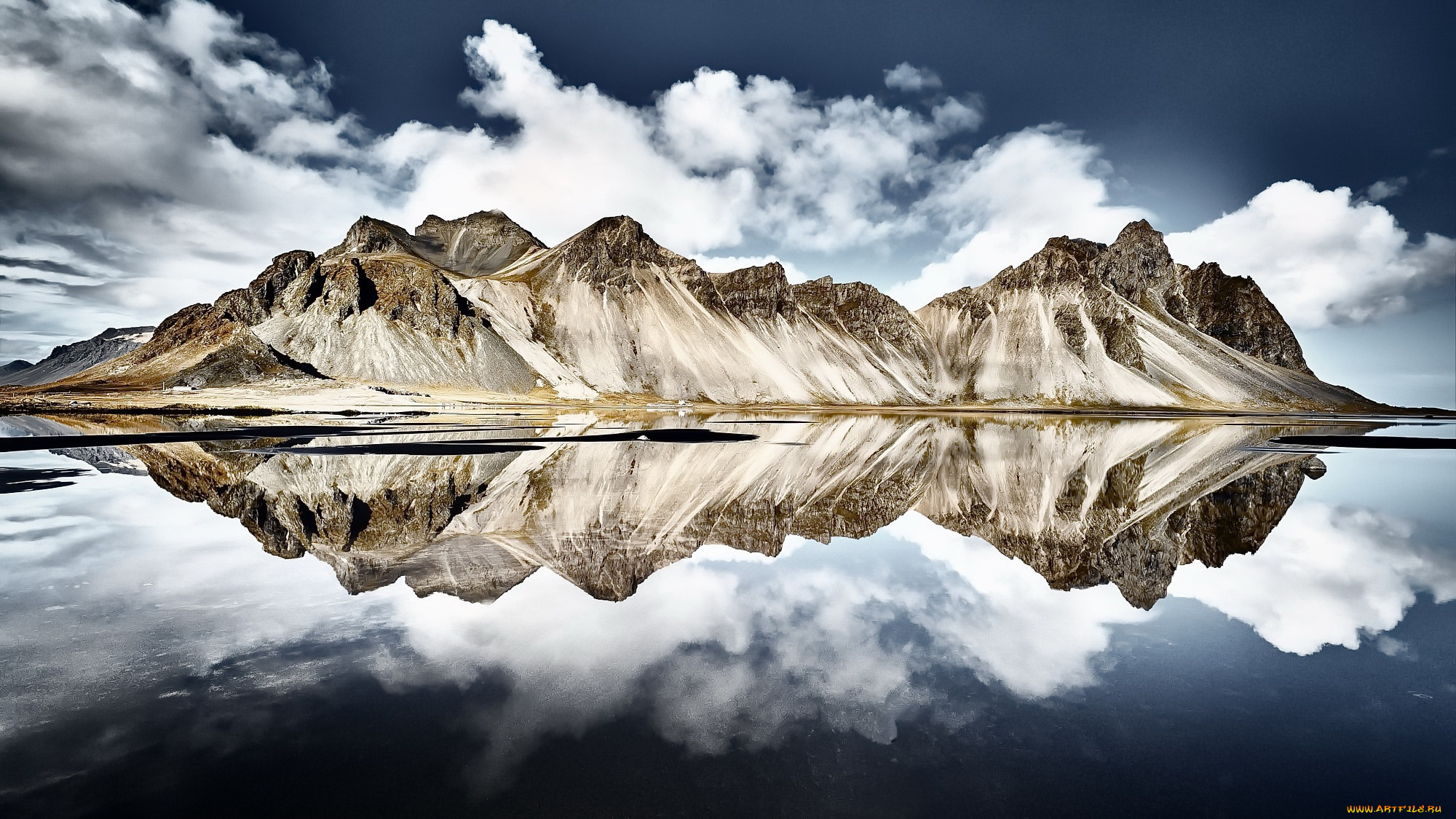 , , , vestrahorn, islande, iceland, reflection